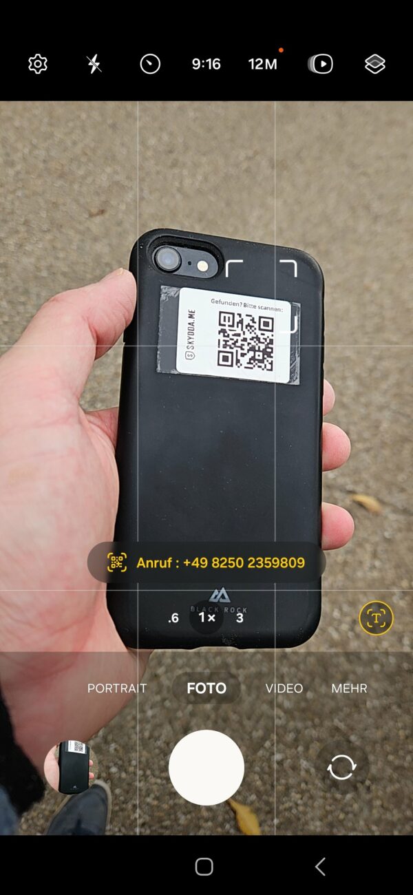 Sticker QR 4x3cm rechteckig